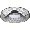 Lubinis šviestuvas 18,5W LED paviršinis šviestuvas MESH, juodas, 3000K