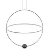 18+9W LED pakabinamas šviestuvas ELARA LARGE, juodas, 3000K, dimeriuojamas
