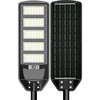 18W LED gatvės šviestuvas su saulės baterija, juodas, 6000K