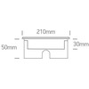 18W LED įleidžiamas į žemę šviestuvas, plieno sp., 3000K, IP67, dimeriuojamas, 69076D/W