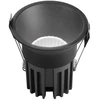 18W LED įleidžiamas šviestuvas QUARK, juodas, CCT
