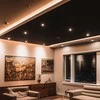 V-tac 18W LED modulis/įleidžiamas šviestuvas, juodas, 6400K