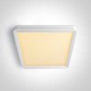Lubinis šviestuvas 18W LED paviršinis šviestuvas, baltos sp., 2800/3300/4000K, 230x230mm, UGR19, 62020HU/W/V