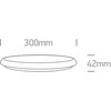 Bikuvalt 18W LED plafonas, baltas, 3000K, 67368/W/W