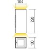 18W LED sieninis lauko šviestuvas HUB, tamsiai pilkas, 3000K, IP54, 90232