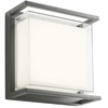 Sieninis šviestuvas 18W LED sieninis lauko šviestuvas SCRIGNO, tamsiai pilkas, 3000K, IP65, 90241