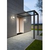 Sieninis šviestuvas 18W LED sieninis lauko šviestuvas SCRIGNO, tamsiai pilkas, 3000K, IP65, 90241