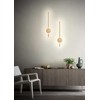 18W LED sieninis šviestuvas DIAZ, matinės aukso sp., 3000K, 01-2700