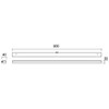 18W LED sieninis šviestuvas ERMES, chromo sp., 4000K, IP44, 01-2333