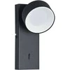 1,8W LED sieninis šviestuvas FONTEN, juodas, 4000K