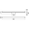 18W LED sieninis šviestuvas KALI, chromo sp., 3000/4000K, IP44, 01-3281