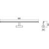 18W LED sieninis šviestuvas NEPTUNE, baltas, 4000K, IP44