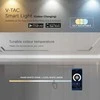 V-tac 18W LED SMART šviestuvas į magnetinius bėgelius, 48V, juodas, 2700-6400K