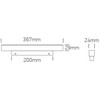 18W LED šviestuvas į magnetines sistemas MINI/MIDI, juodas, 3000/4000K, 48V, 50°, 42112BAL/B/V