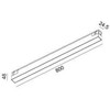 18W LED šviestuvas LINEA 800 į magnetinę sistemą IN_LINE, juodu korpusu, 3000K, 48V, DALI