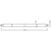 Ledvance 18W LED T5 lempa, G5, baltos matinės sp., 4000K