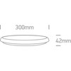 18W LED vidaus/lauko plafonas, baltas, 3000/4000/5000K, IP54, 67368/W/V