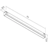 19,2W LED šviestuvas į magnetinius bėgelius XCLICK M, juodas, 3000K, DALI, 30cm