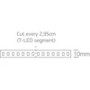 19,2W/m LED juosta, 3000K, 5m ritė, 7870/W