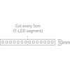 19,2W/m LED juosta, 4000K, 5m ritė, 7825/C