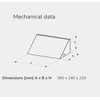19,2W sieninis šviestuvas LUXWALL LED PC-T, antracito sp., 3000K, IP65