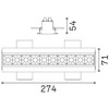 19,5W LED užglaistomas šviestuvas LIKA, juodas, 2700K, 341774
