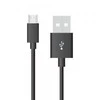 1m mikro USB laidas, juodas, TPE.