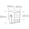1W LED lauko šviestuvas, antracito sp., 3000K, 7052B/AN/W