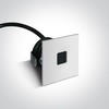 1W LED įleidžiamas sieninis šviestuvas, baltas, 3000K, 68004A/W/W