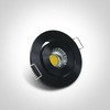 1W/3W LED įleidžiamas pakreipiamas šviestuvas, juodas, 3000K, 11103B/B/W