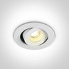 1W/3W LED įleidžiamas pakreipiamas šviestuvas, baltas, 3000K, 11103B/W/W