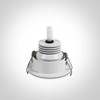 1W/3W LED įleidžiamas pakreipiamas šviestuvas, baltas, 3000K, 11103B/W/W