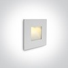 1W LED įleidžiamas sieninis šviestuvas, 3000K, 68006N/W