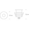 1W LED įleidžiamas į žemę šviestuvas, aliuminio sp., 3000K, 69042/AL/W