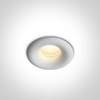 1W LED įleidžiamas šviestuvas, baltas, 3000K, 10101L/W/W