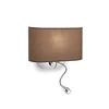 Pakabinamas šviestuvas Ideal Lux 1W wall lamp with 2 lights SHERATON, 3000K, ruda