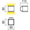 2 x 6W LED sieninis lauko šviestuvas BETA, tamsiai pilkas, 3000K, IP54, 9065