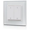Bikuvalt 2 zonų LED juostų imtuvų Easy RF paviršinio montavimo sieninis reguliavimo pultas LUXSONN LUX-2801K2