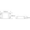 20-200W LED maitinimo šaltinis, 24V, DALI/PUSH, IP20, 89200VL