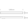 20-40W LED įleidžiamas linijinis šviestuvas, baltas, 3000/4000/5000K, 38145BR/W/V