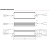 200W LED maitinimo šaltinis GV6, 24V, CV, PFC, IP67