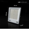 200W LED prožektorius, juodas, 3000/4000/6500K, CREE LED chip