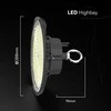 200W LED UFO sandėlio šviestuvas, juodas, 6500K