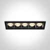 20W LED įleidžiamas šviestuvas, juodas, 3000K, 50506B/B/W