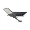 V-tac 20W LED gatvės šviestuvas, juodas, 4000K, su saulės baterija ir nuotolinio valdymo galimybe
