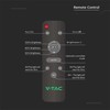 V-tac 20W LED gatvės šviestuvas, pilkas, 6500K, su saulės baterija ir montavimo priedais