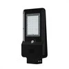 V-tac 20W LED gatvės šviestuvas su saulės baterija ir judesio davikliu, juodas, 3000/4000/6000K, 140°x70°