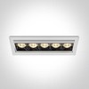 20W LED įleidžiamas pakreipiamas šviestuvas, baltas, 3000K, 51506B/W/W