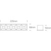 20W LED įleidžiamas pakreipiamas šviestuvas, baltas, 3000K, 51506B/W/W