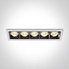 20W LED įleidžiamas šviestuvas, baltas, 3000K, 50506B/W/W